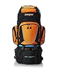 AspenSport Unisex Rucksack Long March, schwarz/orange, 80 x 45 x 32 cm, 70 liters, AB05Y04