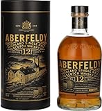 Aberfeldy 12 Jahre Single Malt Highland Scotch Whisky mit Geschenkbox , 70 cl