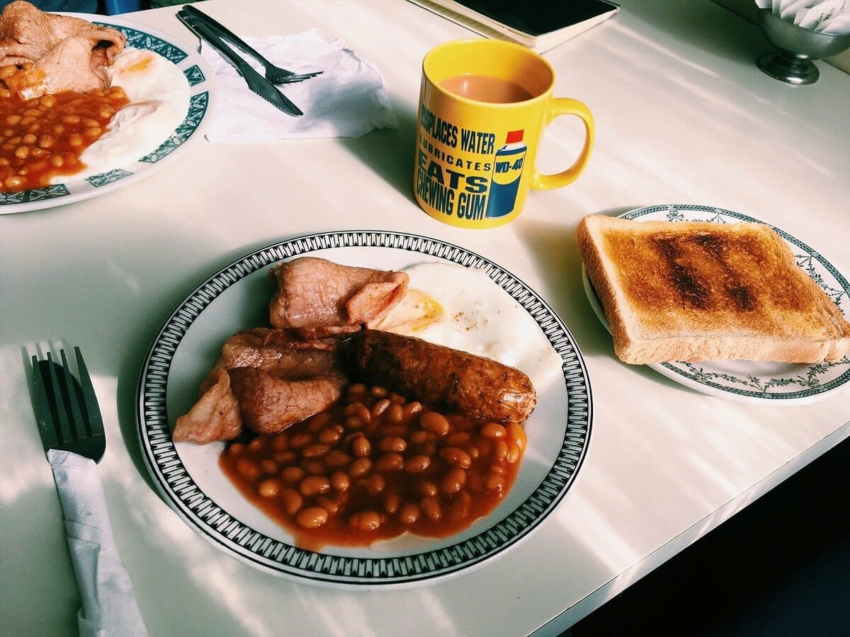Frühstück in Schottland