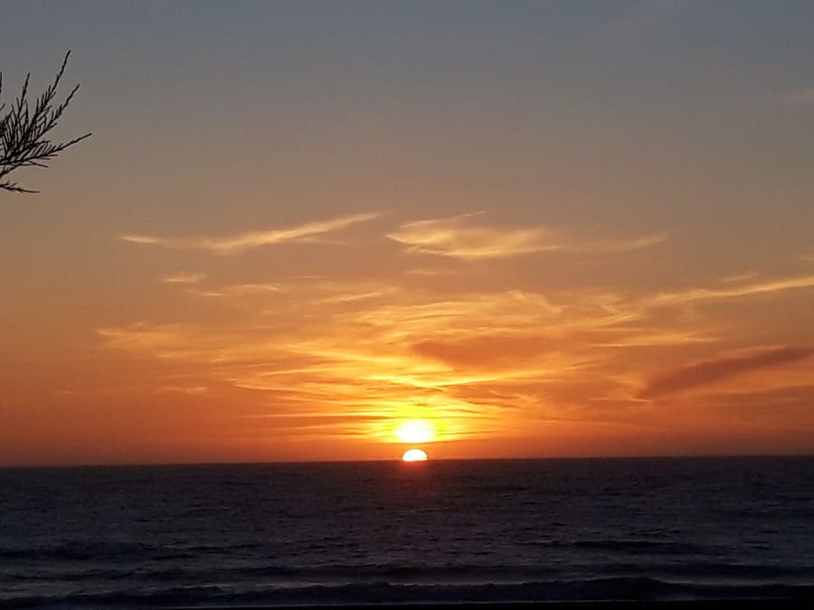 Espinho, Costa Prata, Sonnenuntergang