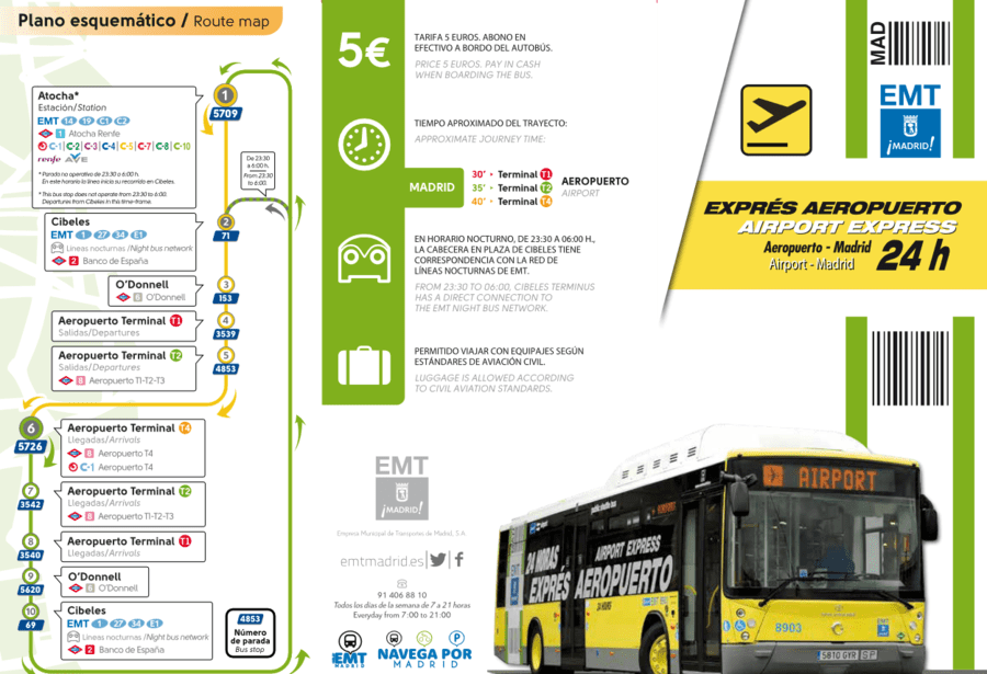 Expres Aeropuerto - Expressbus Madrid Flughafen