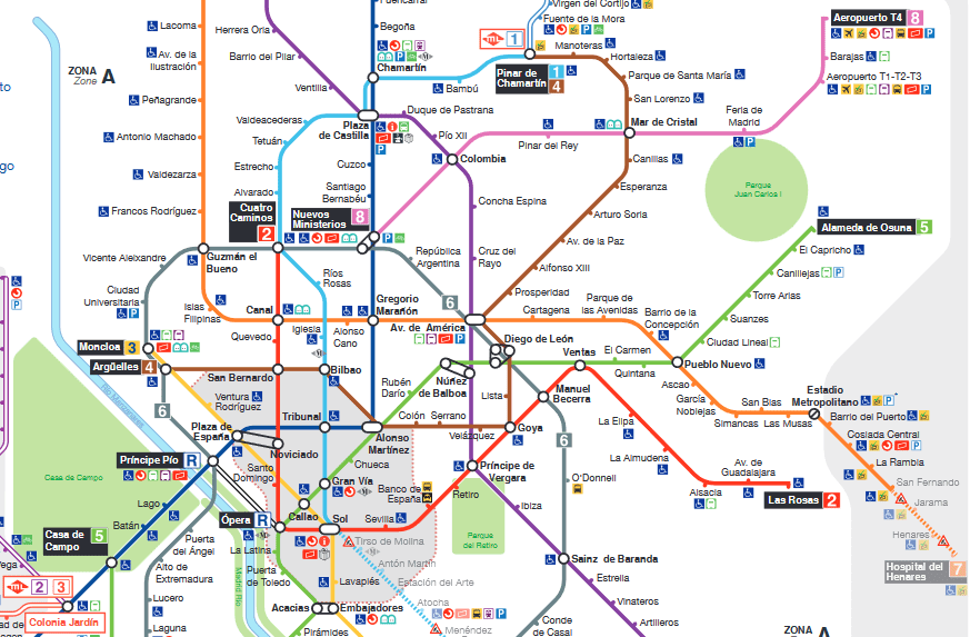 Metro Madrid Ausschnitt