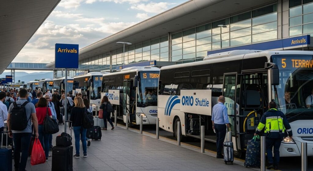 Von Bergamo mit dem Shuttle Bus nach Mailand