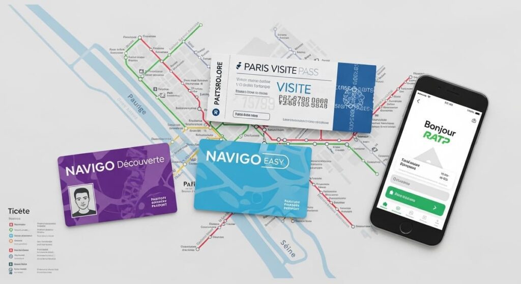 Paris Metro Ticket Optionen