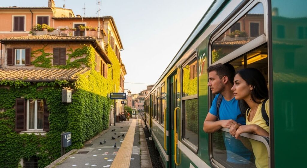 Regionalzug in Trastevere