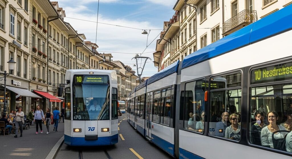 Zürich: Mit der Tram vom Airport in die City